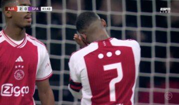 Αντίπαλοι ΑΕΚ: Προβάδισμα δύο γκολ για τον Άγιαξ με πέναλτι του Μπεργκβάιν (VIDEO)