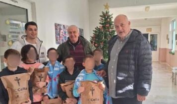 Δουβίκας: Μοίρασε δώρα σε ορφανοτροφείο του Βόλου μαζί με τον Αχιλλέα Μπέο (ΦΩΤΟ)