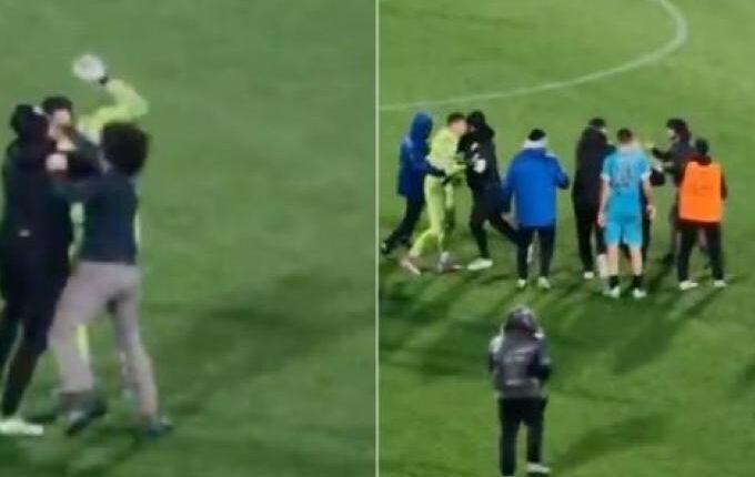 Πατέρας ποδοσφαιριστή εισέβαλε στον αγωνιστικό χώρο και έριξε μπουνιά σε αντίπαλο! (VIDEO)