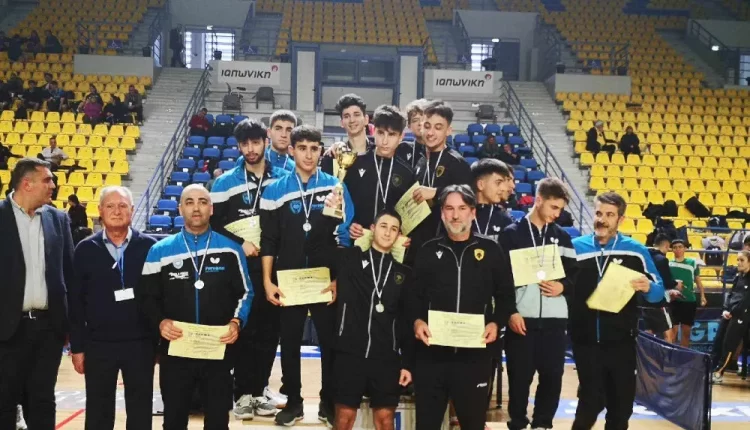 ΑΕΚ: Πρωταθλητές Ελλάδος οι Νέοι στο πινγκ πονγκ