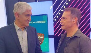 Μεγάλη συνάντηση στο πλατό του Monday FC: Ντέμης Νικολαΐδης και Παναγιώτης Γιαννάκης βρέθηκαν και μίλησαν για μπάσκετ (VIDEO - ΦΩΤΟ)