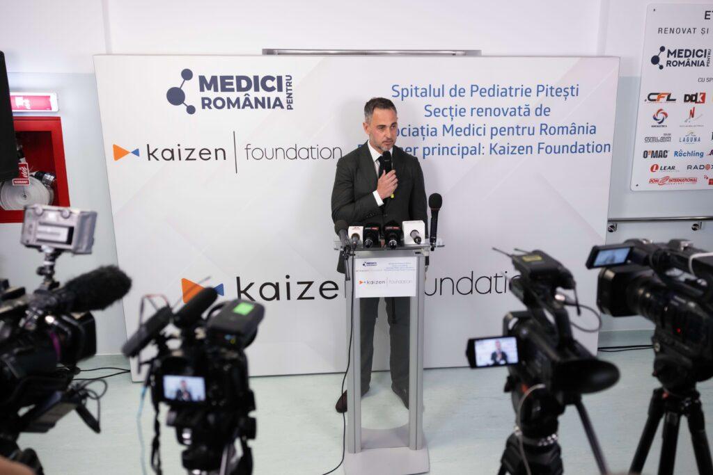 Το Kaizen Foundation εγκαινιάζει τη δράση του στη Ρουμανία με την ανακαίνιση πτέρυγας του Παιδιατρικού Νοσοκομείου του Πιτέστι (ΦΩΤΟ)