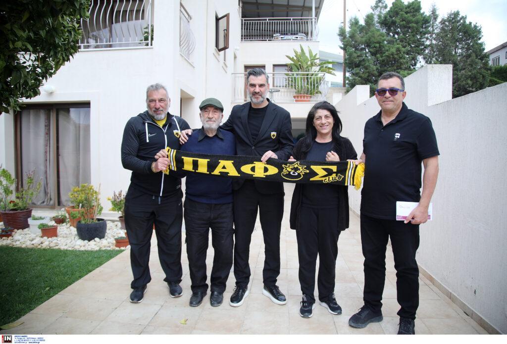 AEK: Επίσκεψη του Ναλιτζή στην ΜΚΟ Αυγερινός με μέλη της Original 21 Πάφου (ΦΩΤΟ)