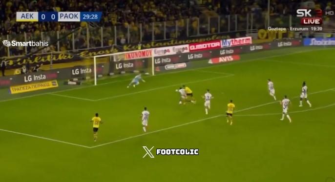 ΑΕΚ – ΠΑΟΚ: Τρομερή κούρσα Πινέδα, τελείωμα Γκατσίνοβιτς και 1-0! (VIDEO)