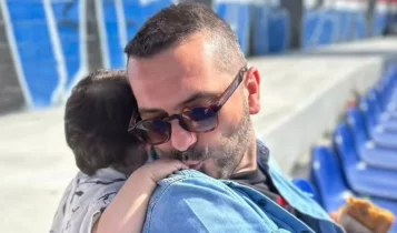 Λεωνίδας Κουτσόπουλος: Στο γήπεδο του Πανιωνίου με τον γιο του