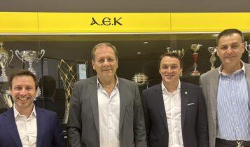 AEK Betsson: Η συμφωνία του Μάκη Αγγελόπουλου με τον CEO της ΕΝΕRES CRM και τον Πρόεδρο της Sunel Group (ΦΩΤΟ)