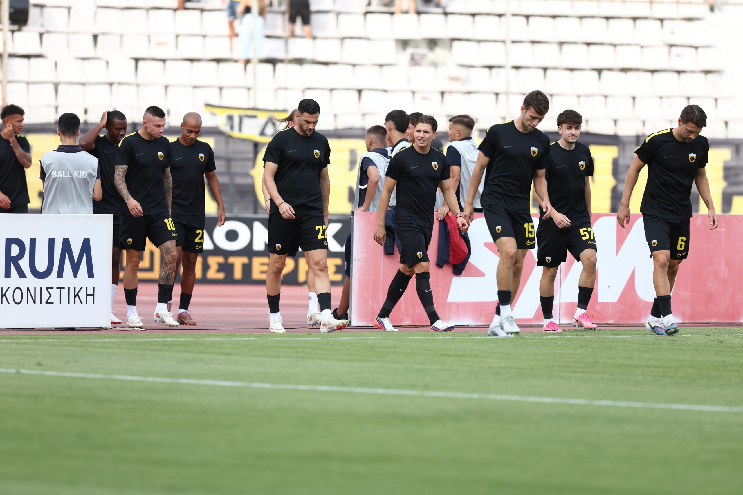 Εικόνες πριν το ματς της ΑΕΚ με τον Βόλο